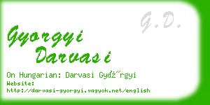 gyorgyi darvasi business card